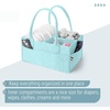 image:imageMr Pen Baby Diaper Caddy Organizer Beige Medium  Nursery Storage Bin and Car Organizer for Diapers and Baby WipesMint Whisper