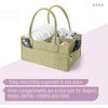 image:imageMr Pen Baby Diaper Caddy Organizer Beige Medium  Nursery Storage Bin and Car Organizer for Diapers and Baby WipesOlive Calm