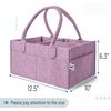 image:imageMr Pen Baby Diaper Caddy Organizer Beige Medium  Nursery Storage Bin and Car Organizer for Diapers and Baby WipesOrchid Mist