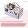 image:imageMr Pen Baby Diaper Caddy Organizer Beige Medium  Nursery Storage Bin and Car Organizer for Diapers and Baby WipesPink Inside