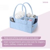 image:imageMr Pen Baby Diaper Caddy Organizer Beige Medium  Nursery Storage Bin and Car Organizer for Diapers and Baby WipesSky Bliss