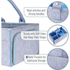image:imageMr Pen Baby Diaper Caddy Organizer Gray Blue Inside  Nursery Storage Bin and Car Organizer for Diapers and Baby WipesBlue Inside
