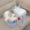 image:imageMr Pen Baby Diaper Caddy Organizer Gray Blue Inside  Nursery Storage Bin and Car Organizer for Diapers and Baby WipesBlue Inside