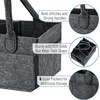 image:imageMr Pen Baby Diaper Caddy Organizer Gray Blue Inside  Nursery Storage Bin and Car Organizer for Diapers and Baby WipesCharcoal Gray