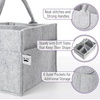 image:imageMr Pen Baby Diaper Caddy Organizer Gray Blue Inside  Nursery Storage Bin and Car Organizer for Diapers and Baby WipesGray