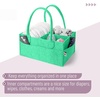 image:imageMr Pen Baby Diaper Caddy Organizer Gray Blue Inside  Nursery Storage Bin and Car Organizer for Diapers and Baby WipesGreen