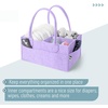 image:imageMr Pen Baby Diaper Caddy Organizer Gray Blue Inside  Nursery Storage Bin and Car Organizer for Diapers and Baby WipesLavender Dream