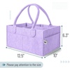 image:imageMr Pen Baby Diaper Caddy Organizer Gray Blue Inside  Nursery Storage Bin and Car Organizer for Diapers and Baby WipesLavender Dream