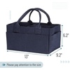 image:imageMr Pen Baby Diaper Caddy Organizer Gray Blue Inside  Nursery Storage Bin and Car Organizer for Diapers and Baby WipesNavy Blue