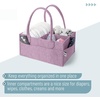 image:imageMr Pen Baby Diaper Caddy Organizer Gray Blue Inside  Nursery Storage Bin and Car Organizer for Diapers and Baby WipesOrchid Mist
