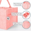 image:imageMr Pen Baby Diaper Caddy Organizer Gray Blue Inside  Nursery Storage Bin and Car Organizer for Diapers and Baby WipesPink