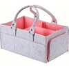 image:imageMr Pen Baby Diaper Caddy Organizer Gray Blue Inside  Nursery Storage Bin and Car Organizer for Diapers and Baby WipesPink Inside
