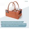 image:imageMr Pen Baby Diaper Caddy Organizer Gray Blue Inside  Nursery Storage Bin and Car Organizer for Diapers and Baby WipesRustic Warmth