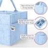 image:imageMr Pen Baby Diaper Caddy Organizer Gray Blue Inside  Nursery Storage Bin and Car Organizer for Diapers and Baby WipesSky Bliss