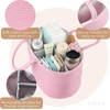 image:imageMr Pen Baby Diaper Caddy Organizer Pink  Rope Nursery Storage Bin and Car Organizer Portable Holder Tote Bag for Changing Table Travel Baby Shower Gifts