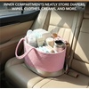 image:imageMr Pen Baby Diaper Caddy Organizer Pink  Rope Nursery Storage Bin and Car Organizer Portable Holder Tote Bag for Changing Table Travel Baby Shower Gifts