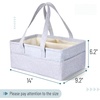 image:imageMr Pen Baby Diaper Caddy Organizer Pink with Star Pattern  Portable Car Caddy for Changing Table and NurseryGray with Cute Pattern