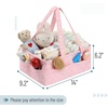 image:imageMr Pen Baby Diaper Caddy Organizer Pink with Star Pattern  Portable Car Caddy for Changing Table and NurseryPink with Star Pattern