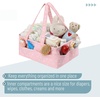 image:imageMr Pen Baby Diaper Caddy Organizer Pink with Star Pattern  Portable Car Caddy for Changing Table and NurseryPink with Star Pattern