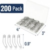 image:imageMr Pen Curved Safety Pins 09 Inch 200 Pack  Stainless Steel Pins for Basting Lightweight Fabrics Quilting Sewing Small Repairs Craft ProjectsSilver