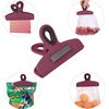 image:imageMr Pen Magnetic Bag Clips 4 Pack 5 Wide  Heavy Duty Chip Clips for Food Storage Durable Plastic with Strong Magnet NonSlip Grip for Fridge Snacks Kitchen OfficeTeal and Coral