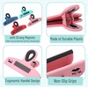 image:imageMr Pen Magnetic Bag Clips 4 Pack 5 Wide  Heavy Duty Chip Clips for Food Storage Durable Plastic with Strong Magnet NonSlip Grip for Fridge Snacks Kitchen OfficeMulticolor