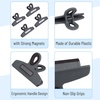image:imageMr Pen Magnetic Bag Clips 4 Pack 5 Wide  Heavy Duty Chip Clips for Food Storage Durable Plastic with Strong Magnet NonSlip Grip for Fridge Snacks Kitchen OfficeGrey Shades