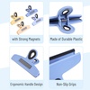 image:imageMr Pen Magnetic Bag Clips 4 Pack 5 Wide  Heavy Duty Chip Clips for Food Storage Durable Plastic with Strong Magnet NonSlip Grip for Fridge Snacks Kitchen OfficeBlue  Yellow Shades