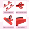 image:imageMr Pen Magnetic Bag Clips 4 Pack 5 Wide  Heavy Duty Chip Clips for Food Storage Durable Plastic with Strong Magnet NonSlip Grip for Fridge Snacks Kitchen OfficeRed
