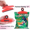 image:imageMr Pen Magnetic Bag Clips 4 Pack 5 Wide  Heavy Duty Chip Clips for Food Storage Durable Plastic with Strong Magnet NonSlip Grip for Fridge Snacks Kitchen OfficeRed