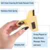image:imageMr Pen Magnetic Bag Clips 4 Pack 5 Wide  Heavy Duty Chip Clips for Food Storage Durable Plastic with Strong Magnet NonSlip Grip for Fridge Snacks Kitchen OfficeBlue  Yellow Shades