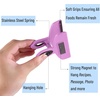 image:imageMr Pen Magnetic Bag Clips 4 Pack 5 Wide  Heavy Duty Chip Clips for Food Storage Durable Plastic with Strong Magnet NonSlip Grip for Fridge Snacks Kitchen OfficePink Shades