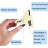 image:imageMr Pen Magnetic Bag Clips 4 Pack 5 Wide  Heavy Duty Chip Clips for Food Storage Durable Plastic with Strong Magnet NonSlip Grip for Fridge Snacks Kitchen OfficeYellow and Gray
