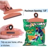 image:imageMr Pen Magnetic Bag Clips 4 Pack 5 Wide  Heavy Duty Chip Clips for Food Storage Durable Plastic with Strong Magnet NonSlip Grip for Fridge Snacks Kitchen OfficeTeal and Coral