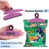 image:imageMr Pen Magnetic Bag Clips 4 Pack 5 Wide  Heavy Duty Chip Clips for Food Storage Durable Plastic with Strong Magnet NonSlip Grip for Fridge Snacks Kitchen OfficePink Shades
