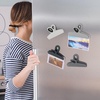 image:imageMr Pen Magnetic Bag Clips 4 Pack 5 Wide  Heavy Duty Chip Clips for Food Storage Durable Plastic with Strong Magnet NonSlip Grip for Fridge Snacks Kitchen OfficeGrey Shades