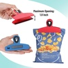 image:imageMr Pen Magnetic Bag Clips 4 Pack 5 Wide  Heavy Duty Chip Clips for Food Storage Durable Plastic with Strong Magnet NonSlip Grip for Fridge Snacks Kitchen OfficeMulticolor