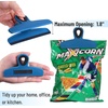 image:imageMr Pen Magnetic Bag Clips 4 Pack 5 Wide  Heavy Duty Chip Clips for Food Storage Durable Plastic with Strong Magnet NonSlip Grip for Fridge Snacks Kitchen OfficeBlue Shades