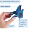 image:imageMr Pen Magnetic Bag Clips 4 Pack 5 Wide  Heavy Duty Chip Clips for Food Storage Durable Plastic with Strong Magnet NonSlip Grip for Fridge Snacks Kitchen OfficeBlue Shades