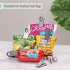 image:imageMr Pen Magnetic Chip Clips 6 Pack Airtight Seal  Reusable Bag Closers for Food Storage Snacks Bread amp Kitchen Organization Strong Plastic Clips for Refrigerator UseGray Shades
