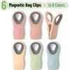 image:imageMr Pen Magnetic Chip Clips 6 Pack Airtight Seal  Reusable Bag Closers for Food Storage Snacks Bread amp Kitchen Organization Strong Plastic Clips for Refrigerator UseMuted Pastel
