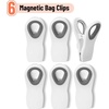 image:imageMr Pen Magnetic Chip Clips 6 Pack Airtight Seal  Reusable Bag Closers for Food Storage Snacks Bread amp Kitchen Organization Strong Plastic Clips for Refrigerator UseWhite