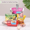 image:imageMr Pen Magnetic Chip Clips 6 Pack Airtight Seal  Reusable Bag Closers for Food Storage Snacks Bread amp Kitchen Organization Strong Plastic Clips for Refrigerator UseMuted Pastel