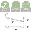 image:imageMr Pen Metal Space Saving Hangers for Clothes 20 Pack 6 Slots  360 Rotating Hooks Metal Hangers Wardrobe Organizer Magic Cascading Hanger Closet Space Saver