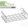 image:imageMr Pen Metal Space Saving Hangers for Clothes 4 Pack 6 Slots  360 Rotating Hooks Metal Hangers Wardrobe Organizer Magic Cascading Hanger Closet Space Saver