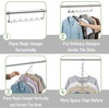 image:imageMr Pen Metal Space Saving Hangers for Clothes 4 Pack 6 Slots  360 Rotating Hooks Metal Hangers Wardrobe Organizer Magic Cascading Hanger Closet Space Saver