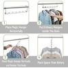 image:imageMr Pen Metal Space Saving Hangers for Clothes 8 Pack 6 Slots  360 Rotating Hooks Metal Hangers Wardrobe Organizer Magic Cascading Hanger Closet Space Saver