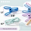 image:imageMr Pen PVCCoated Utility Clips 2 Inch 18 Pack Colorful  PVCCoated Steel Chip Bag Clips for Sealing Food Paper Holder Clothesline Clip for Laundry Hanging Kitchen BagsBlack  White