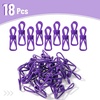 image:imageMr Pen PVCCoated Utility Clips 2 Inch 18 Pack Colorful  PVCCoated Steel Chip Bag Clips for Sealing Food Paper Holder Clothesline Clip for Laundry Hanging Kitchen BagsPurple