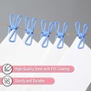 image:imageMr Pen PVCCoated Utility Clips 2 Inch 18 Pack Colorful  PVCCoated Steel Chip Bag Clips for Sealing Food Paper Holder Clothesline Clip for Laundry Hanging Kitchen BagsBlue